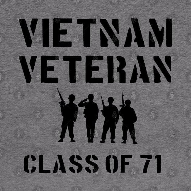 Vietnam Veteran Class of 71 by Dirty Custard Designs 